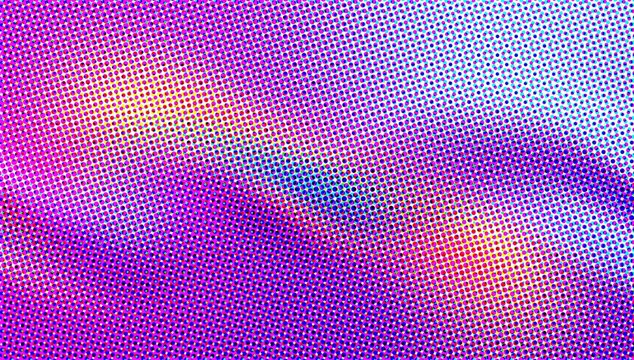 Halftone gradient background, purple and pink pop art texture, retro comic book style pattern for digital design