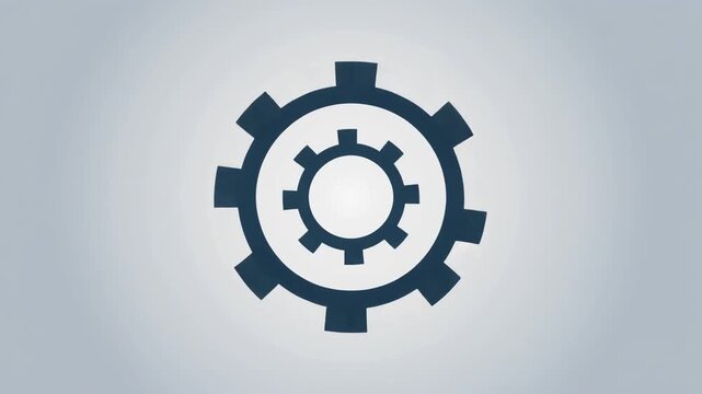 Gear Icon Rotation for Settings and Business Process Animation