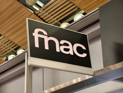 Paris, France-Dec.3rd 2025: Fnac brand logo store sign
