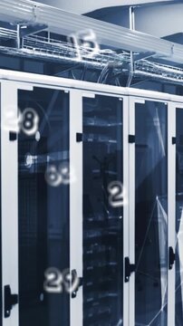 Animation of data processing over computer servers