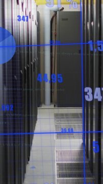Animation of data processing over computer servers