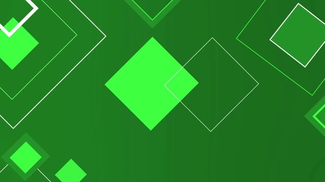 Overlapping geometric diamonds shape background animation