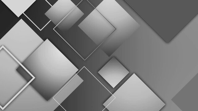 Abstract geometric background with layered squares modern gradient design animation