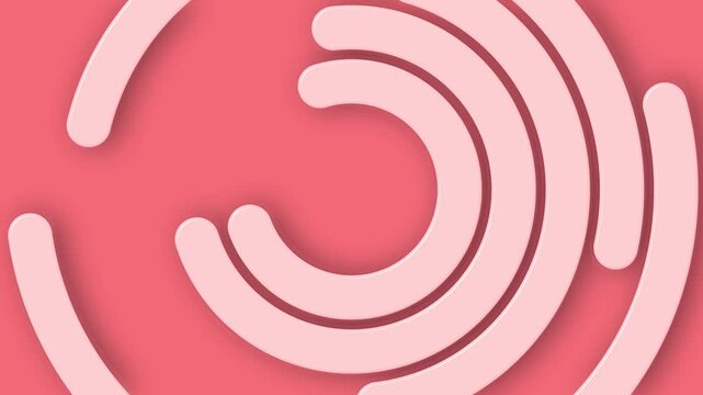 Concentric semicircles with soft shadows background animation