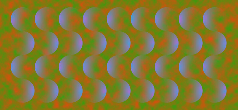 Abstract geometric pattern with overlapping circles