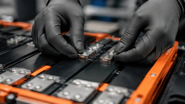 Assembling Battery Terminal Connections