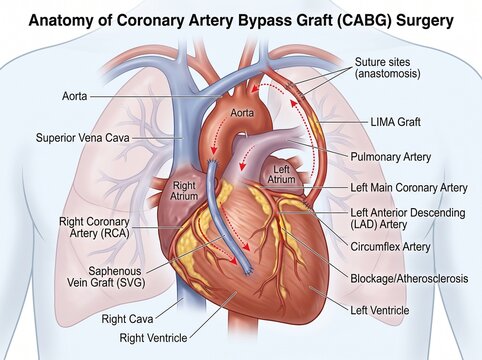 Coronary Artery Bypass Graft Surgery Anatomy Explained