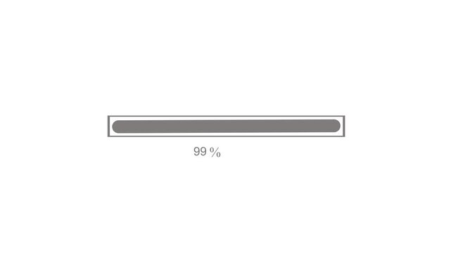 Modern Waiting Progress Bar Animation for User Interface Loading Screen Design