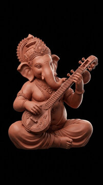 Happy ganesh chaturthi ganesha hindu god festival celebration