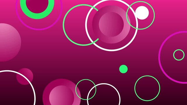 Abstract gradient background with overlapping circles and rings modern geometric pattern for design animation