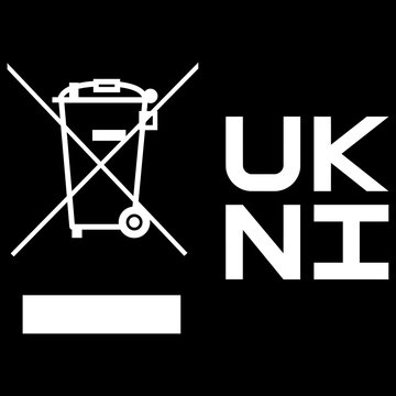 weee icon ukin vector sign