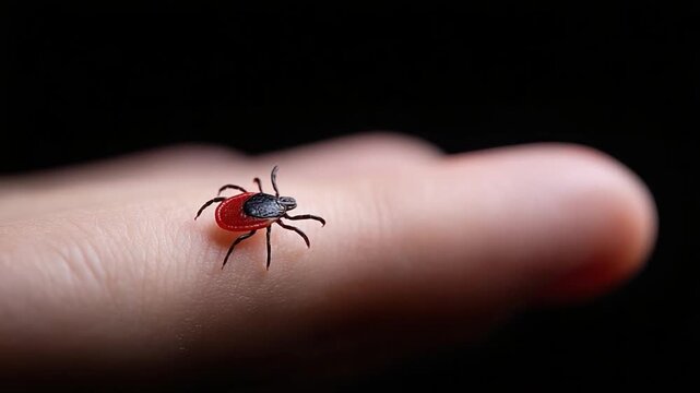Explore the fascinating world of ticks through this close-up video. Learn about their impact on health while viewing stunning details. A must-watch for nature enthusiasts. AI