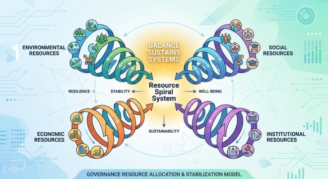Governance Resource Allocation and Stabilization Model: Balancing Systems for Sustainability and Well-being