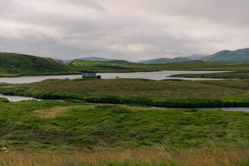 Abandoned traditional croft house at Airidh a Bhruaich on Loch Seaforth, Isle of Lewis, Outer Hebrides, Scotland, UK - 4 September 2026 © IBRESTER