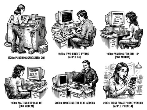 Evolution of Computer Technology Over Decades