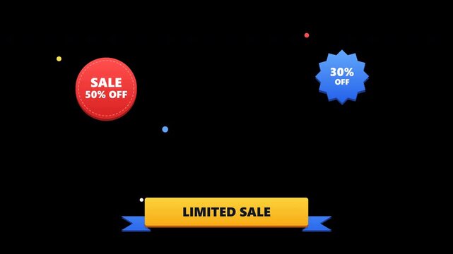 Premium Modern Minimal 2.5D Motion Graphics overlays for e-commerce