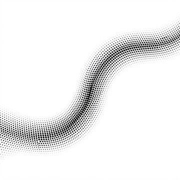 Gentle Halftone Wave Dotted Line Abstract