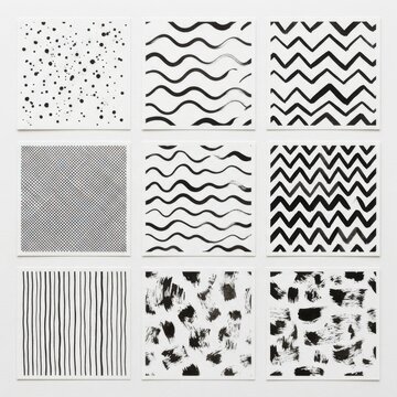 Set of Abstract Seamless Texture Patterns
