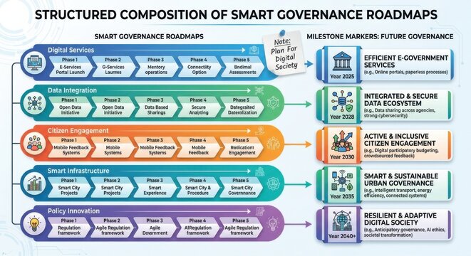 Structured Composition of Smart Governance Roadmaps and Milestone Markers