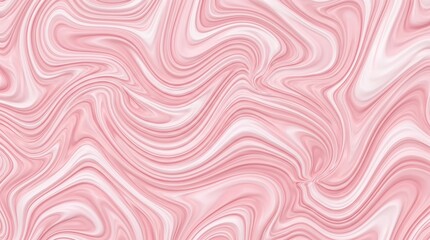 Obraz premium Detailed soft 3D plastic fluid marble swirl background in pale sakura pink, blush and white