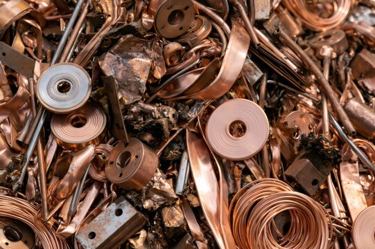 Copper scrap metal recycling material for industry