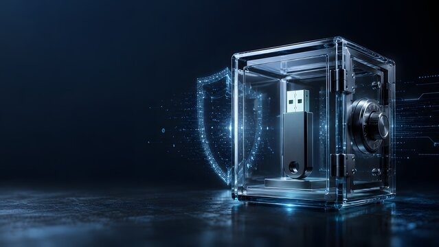 Secure Server Vault with Digital Cybersecurity Protection