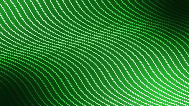 Abstract wavy pattern of dotted lines on gradient background animation
