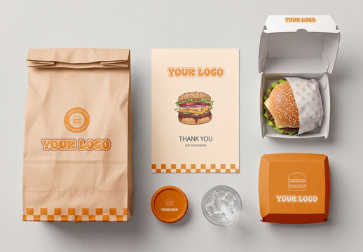 Fast Food Packaging Mockup Set