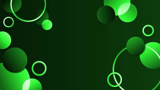 Abstract background with layered circles and rings modern geometric design animation