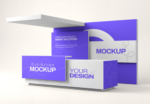 Modern Exhibition Booth Mockup