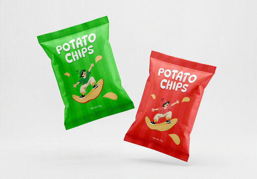 Potato Chips Packaging Mockup