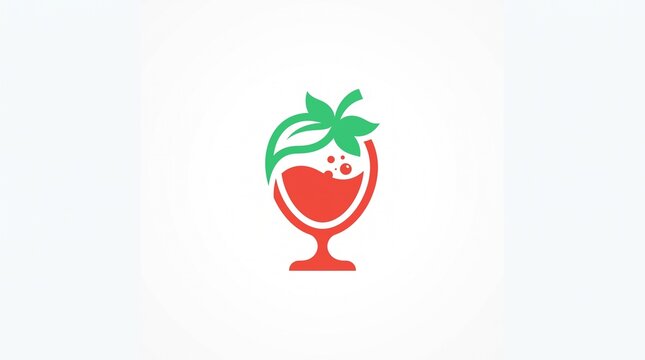 Strawberry juice lab logo