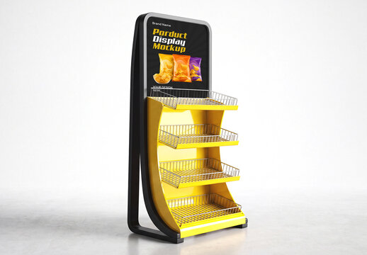 Retail Product Display Stand Mockup