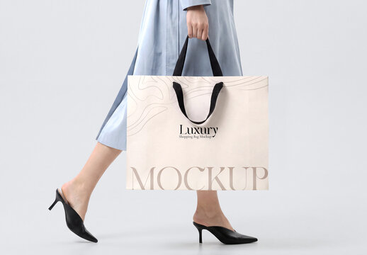 Luxury Shopping Bag Mockup
