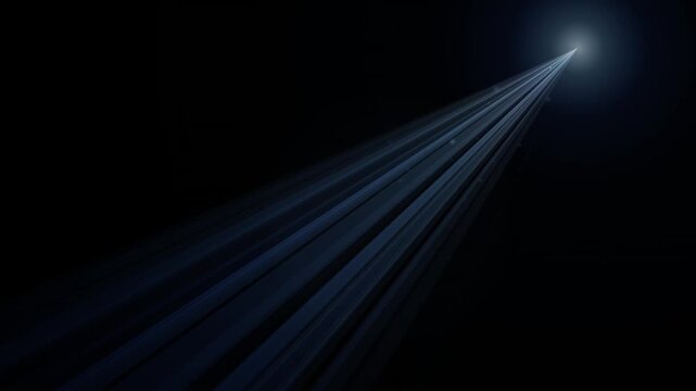Blue Volumetric Spotlight Beam Shining Diagonally Loop