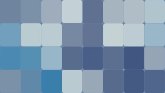Abstract Geometric Blue Grid Background with Rounded Rectangles