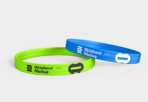 Silicone Wristband Mockup