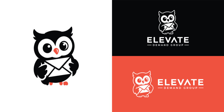 A focused owl perches on an envelope. This symbolises intelligent, strategic, and effective communication for modern marketing.