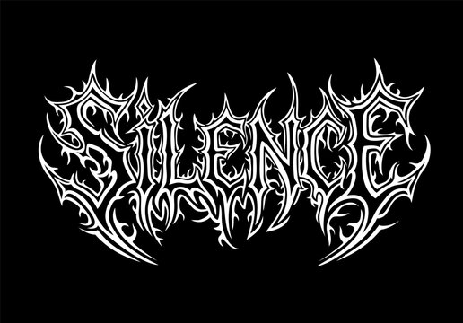Brutal GothicBlack Metal and Metalcore Text - SILENCE