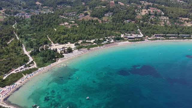 Golden Beach coastline reveals turquoise coastal waters sandy