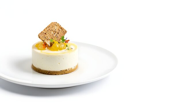 Calamansi gourmet yogurt bavarois premium commercial food photography
