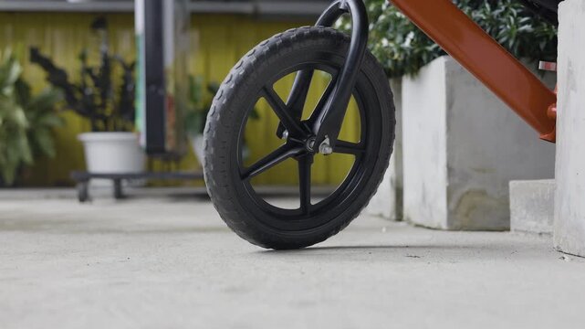 Balance Bicycle Left On Pavement