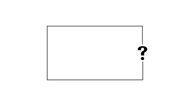 Question mark neon sign light on black background. Quiz trivia game competition. blue neon question mark frame for quizzes and FAQs. Game announcement neon message. Answer question, Examination test.