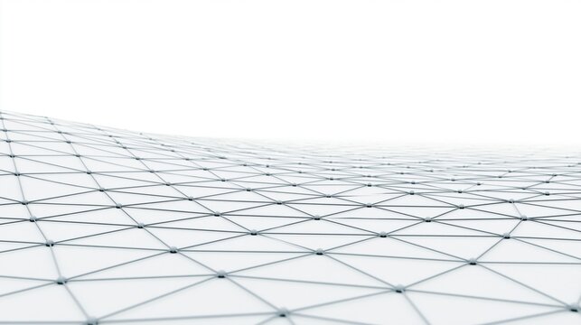 The Geometric Grid of Interconnected Lines Reaching Toward the Horizon