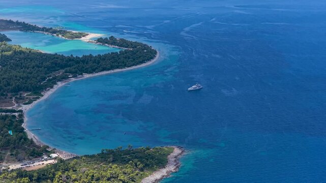 Glarokavos Beach coastline revealing turquoise bays