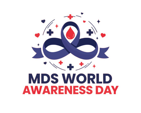 MDS World Awareness Day Vector Art, Blood Disorder Awareness and Healthcare Illustration