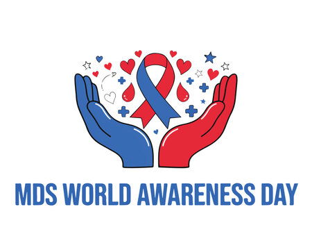 MDS WORLD AWARENESS DAY vector illustration isolated on white background
