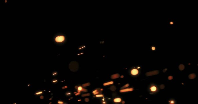 Dynamic metal sparkles glide and shimmer on a deep black background, making it the perfect choice for enhancing motion graphics and creating captivating abstract effects that truly stand out