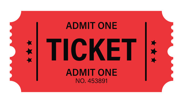 Red admit one ticket