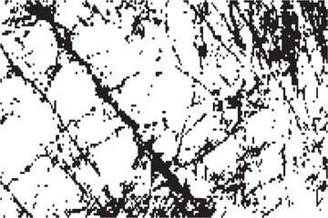Fototapeta premium Abstract grunge cracked texture overlay with black scratches and distressed rough pattern vector background
